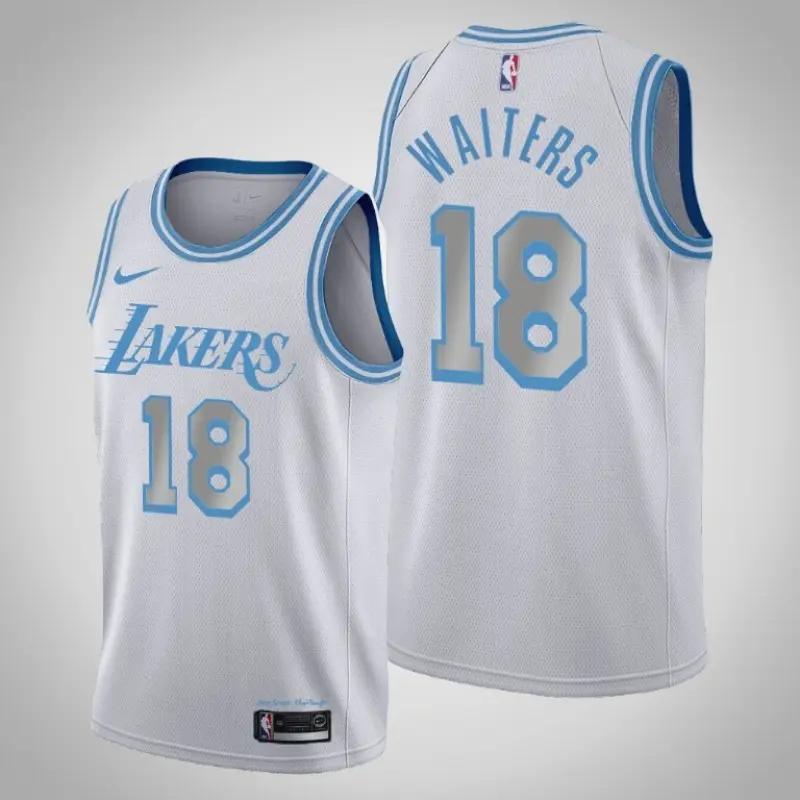 Camiseta Dion Waiters #18 Los Angeles Lakers Blanco City Edition Swingman