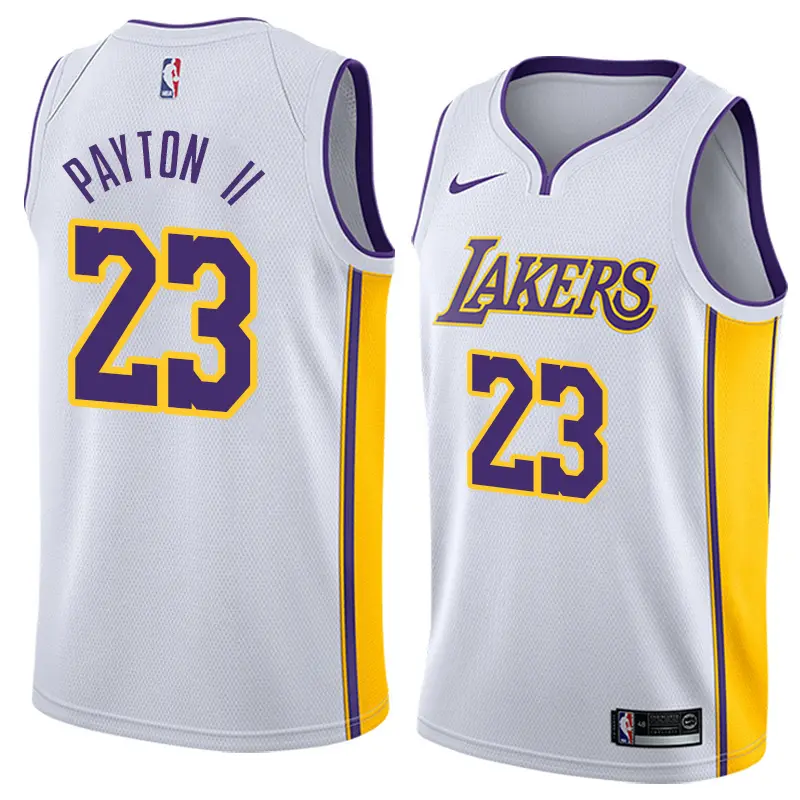 Camiseta Gary Payton II #23 Los Angeles Lakers Blanco Fan Edition