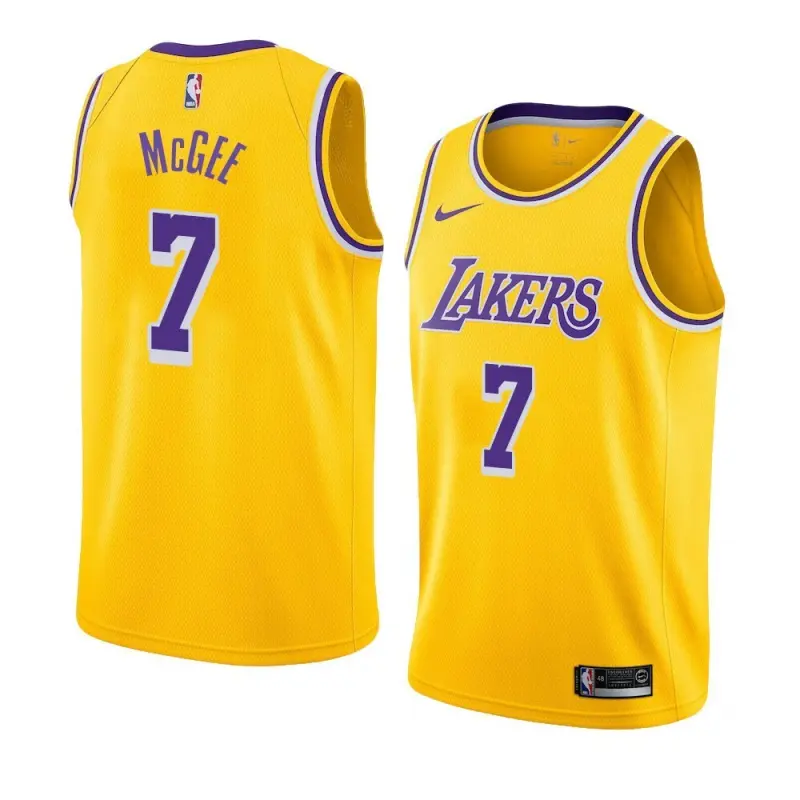 Camiseta JaVale McGee #7 Los Angeles Lakers Amarillo Fan Edition