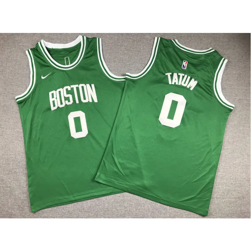 Camiseta Jayson Tatum #0 Boston Celtics 2025/26 Verde Niño