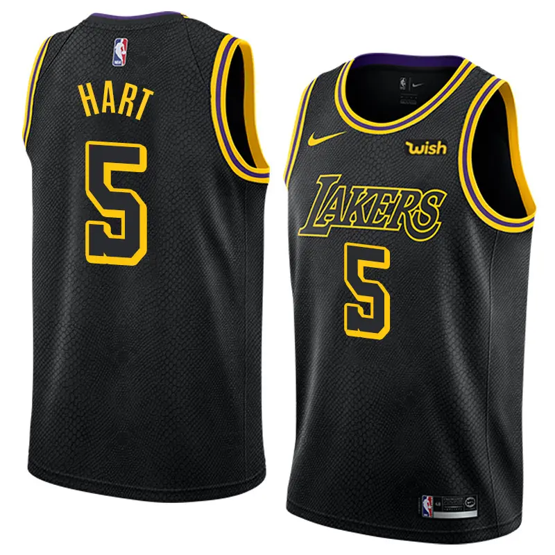 Camiseta Josh Hart #5 Los Angeles Lakers Negro Fan Edition