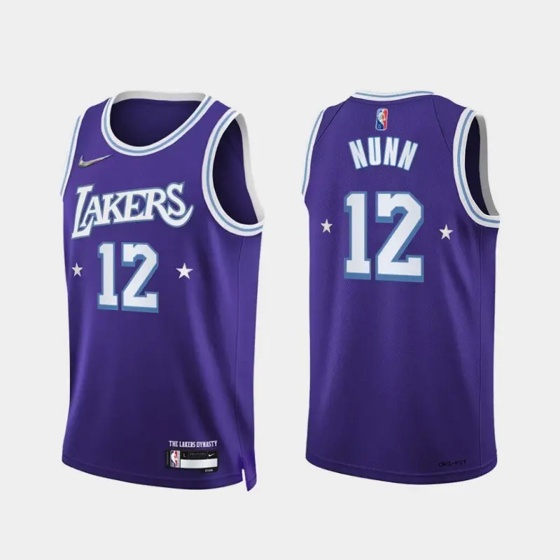 Camiseta Kendrick Nunn #12 Los Angeles Lakers Morado Fan Edition