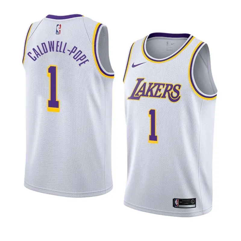 Camiseta Kentavious Caldwell-Pope #1 Los Angeles Lakers Blanco Icon Edition Swingman