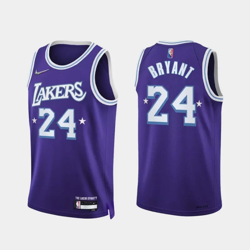Camiseta Kobe Bryant #24 Los Angeles Lakers Morado Fan Edition