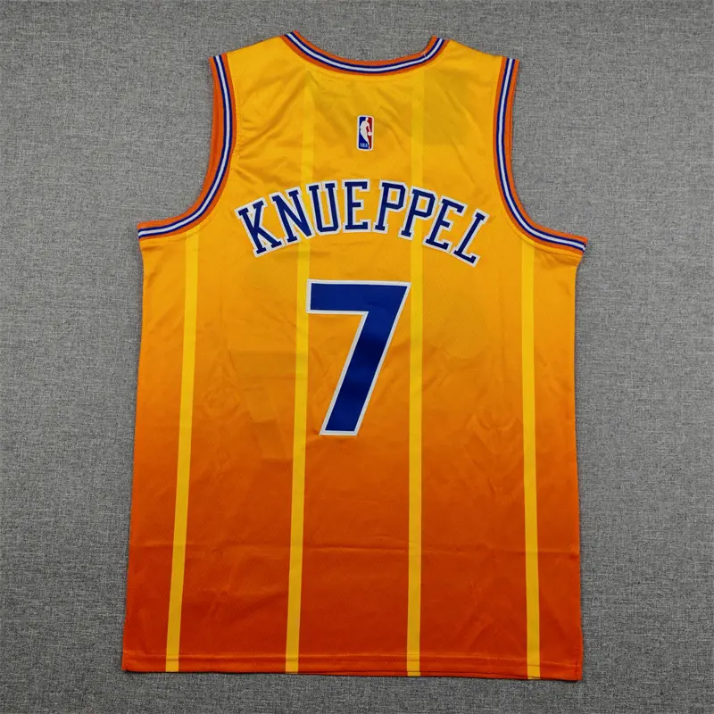 Camiseta Kon Knueppel #7 Charlotte Hornets 2026 Amarillo/Naranja City Edition