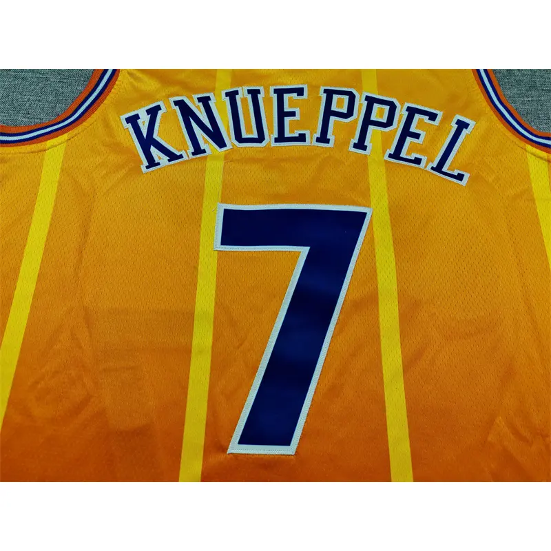 Camiseta Kon Knueppel #7 Charlotte Hornets 2026 Amarillo/Naranja City Edition