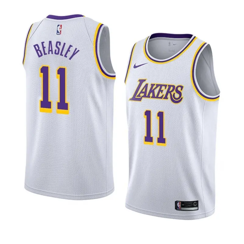 Camiseta Michael Beasley #11 Los Angeles Lakers Blanco Icon Edition Swingman