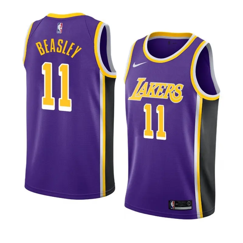 Camiseta Michael Beasley #11 Los Angeles Lakers Morado/Negro Fan Edition