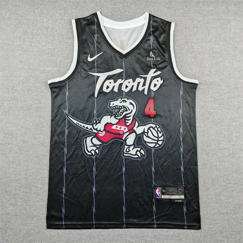 Camiseta Scottie Barnes #4 Toronto Raptors 2026 Negro City Edition