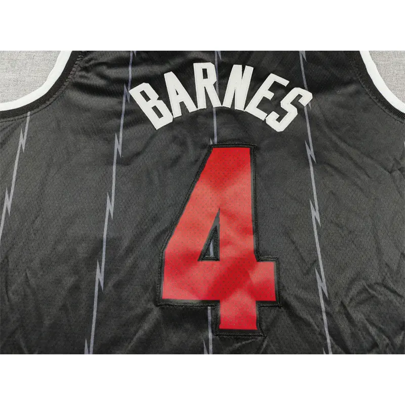Camiseta Scottie Barnes #4 Toronto Raptors 2026 Negro City Edition