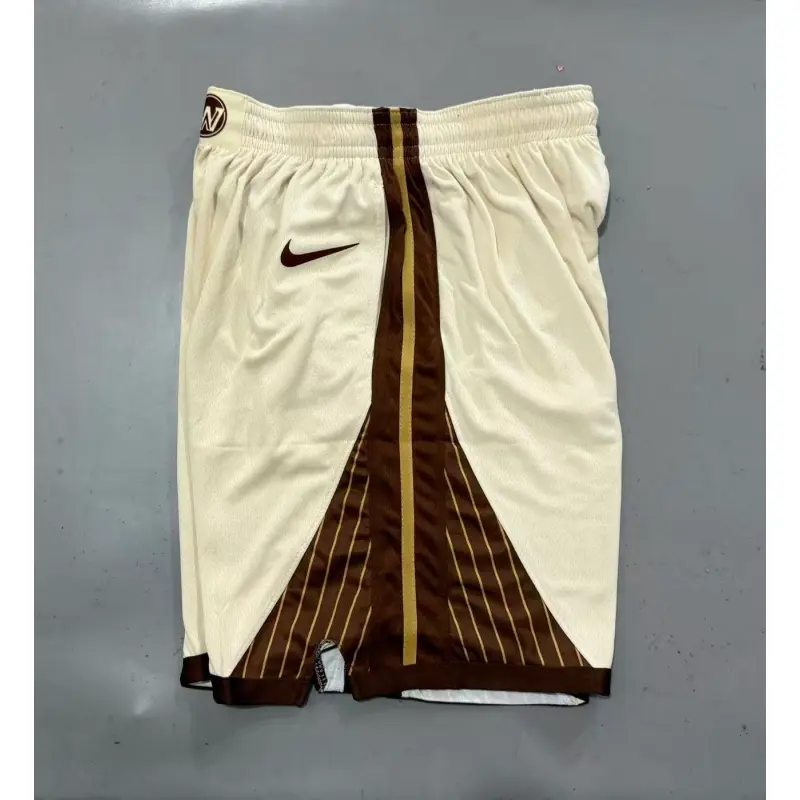 Pantalón Corto Golden State Warriors 2026 Beige City Edition