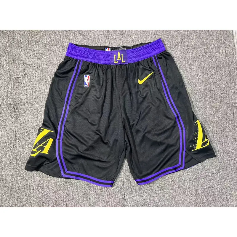 Pantalón Corto Los Angeles Lakers 2026 Negro City Edition