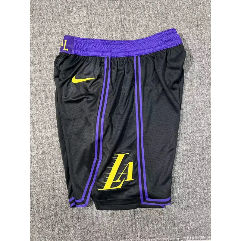 Pantalón Corto Los Angeles Lakers 2026 Negro City Edition