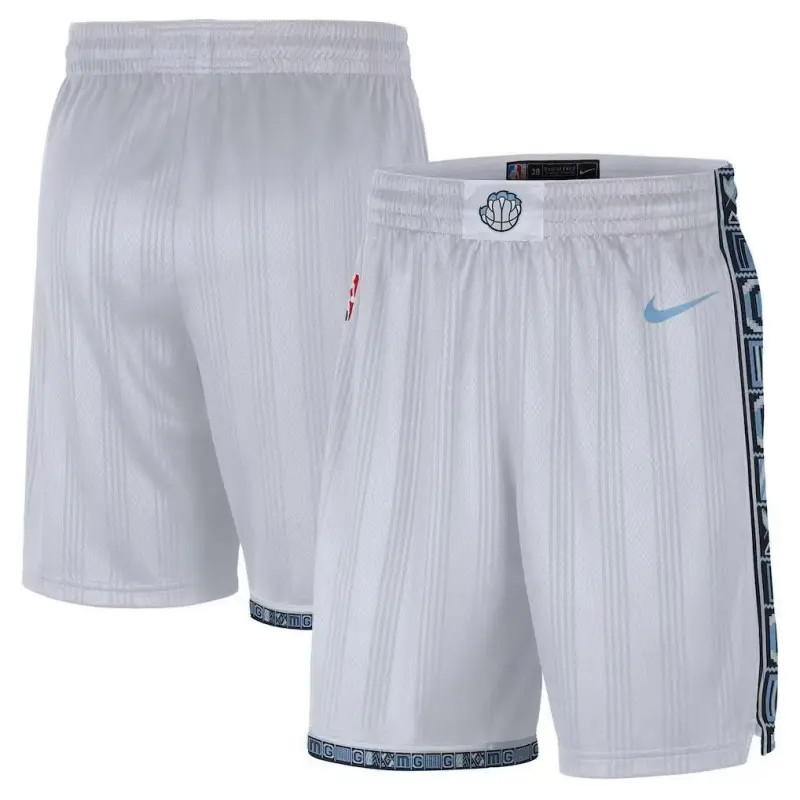 Pantalón Corto Memphis Grizzlies 2026 Blanco City Edition