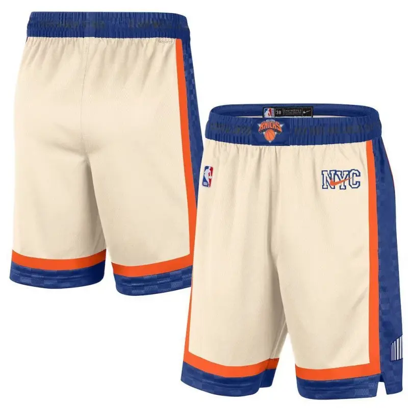Pantalón Corto New York Knicks 2026 Beige  City Edition