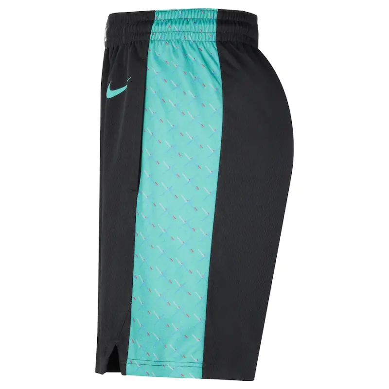 Pantalón Corto Portland Trail Blazers 2026 Negro/Verde City Edition