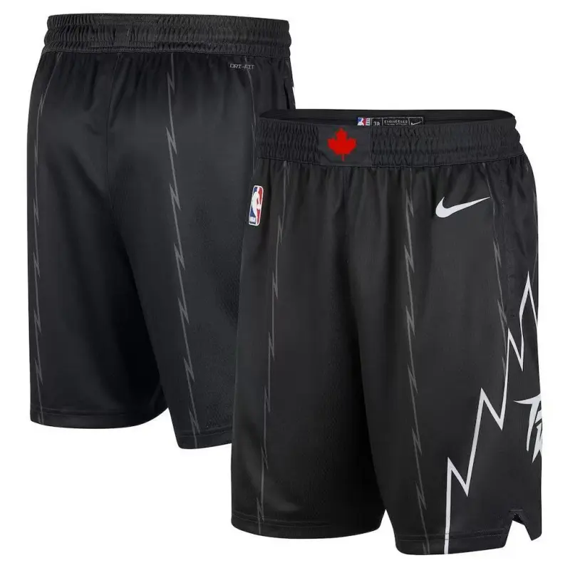 Pantalón Corto Toronto Raptors 2026 Negro City Edition