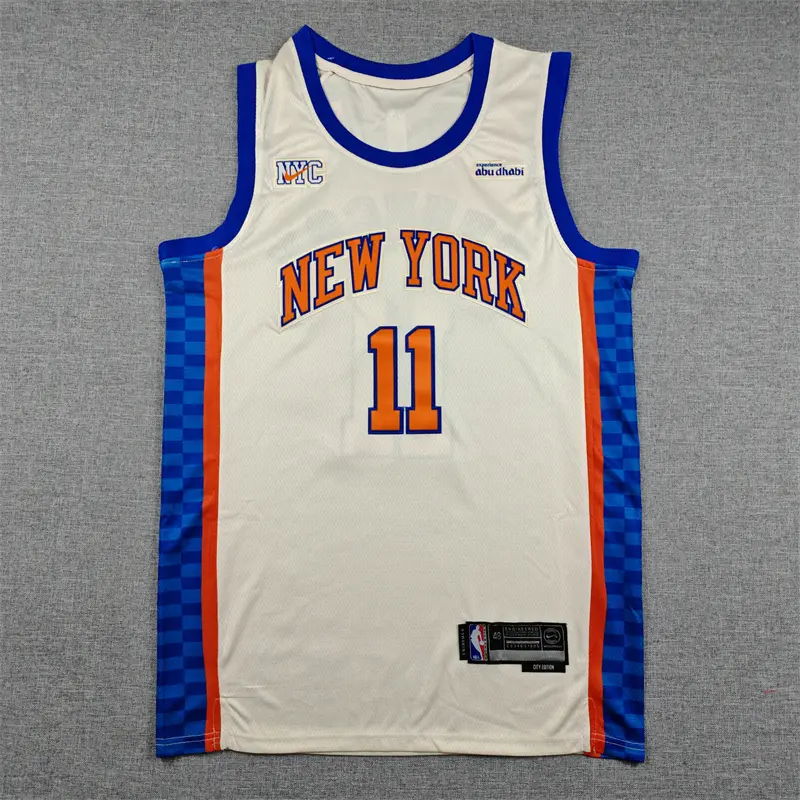 Camiseta Jalen Brunson #11 New York Knicks 2026 Beige City Edition