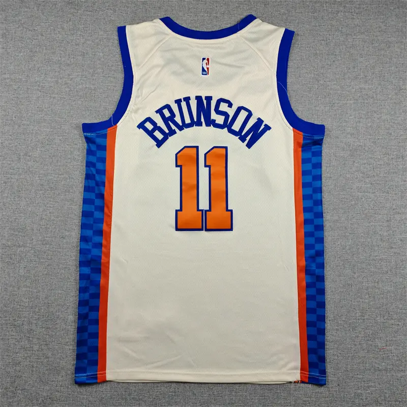 Camiseta Jalen Brunson #11 New York Knicks 2026 Beige City Edition