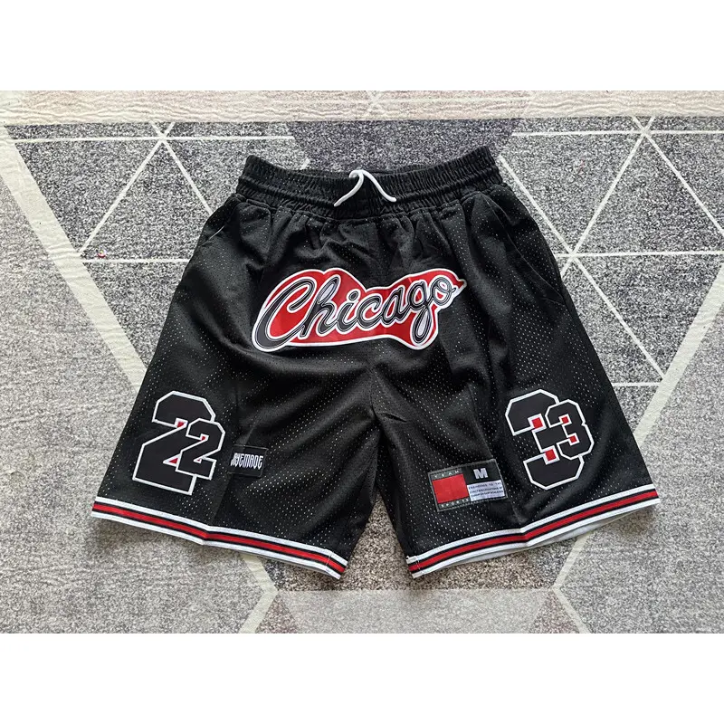Pantalón Corto Michael Jordan #23 Chicago Bulls Negro Retro