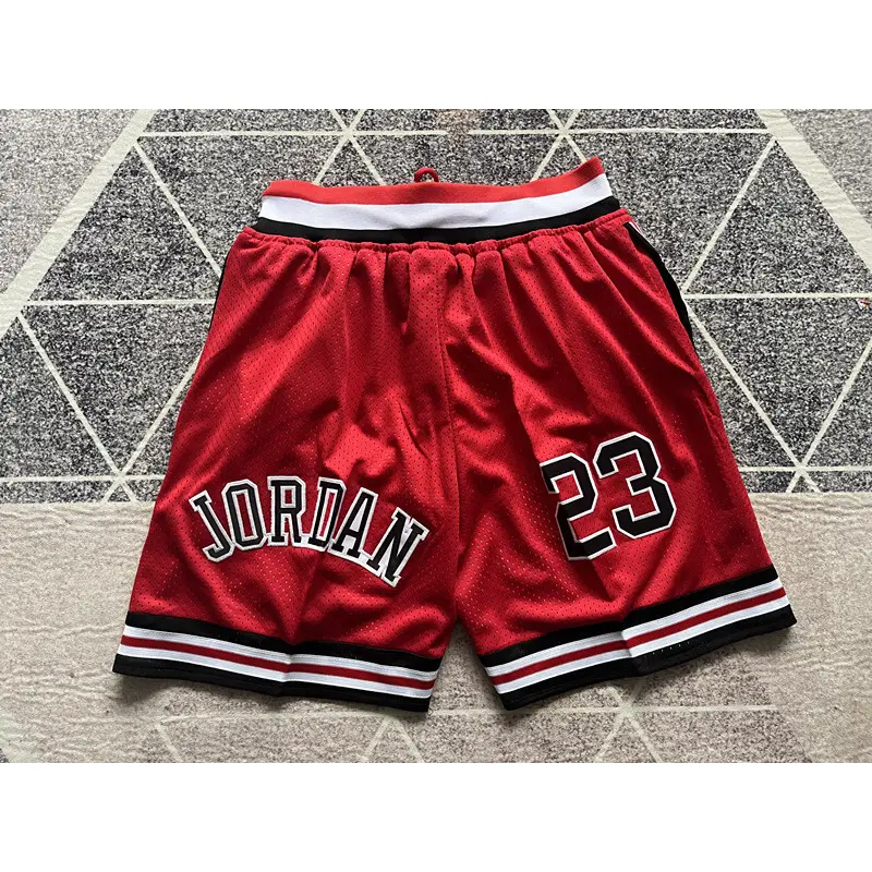 Pantalón Corto Michael Jordan #23 Chicago Bulls Rojo Retro