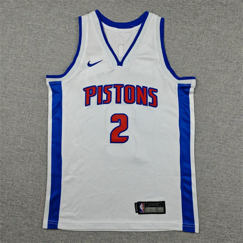 Camiseta Cade Cunningham #2 Detroit Pistons Blanco Niño