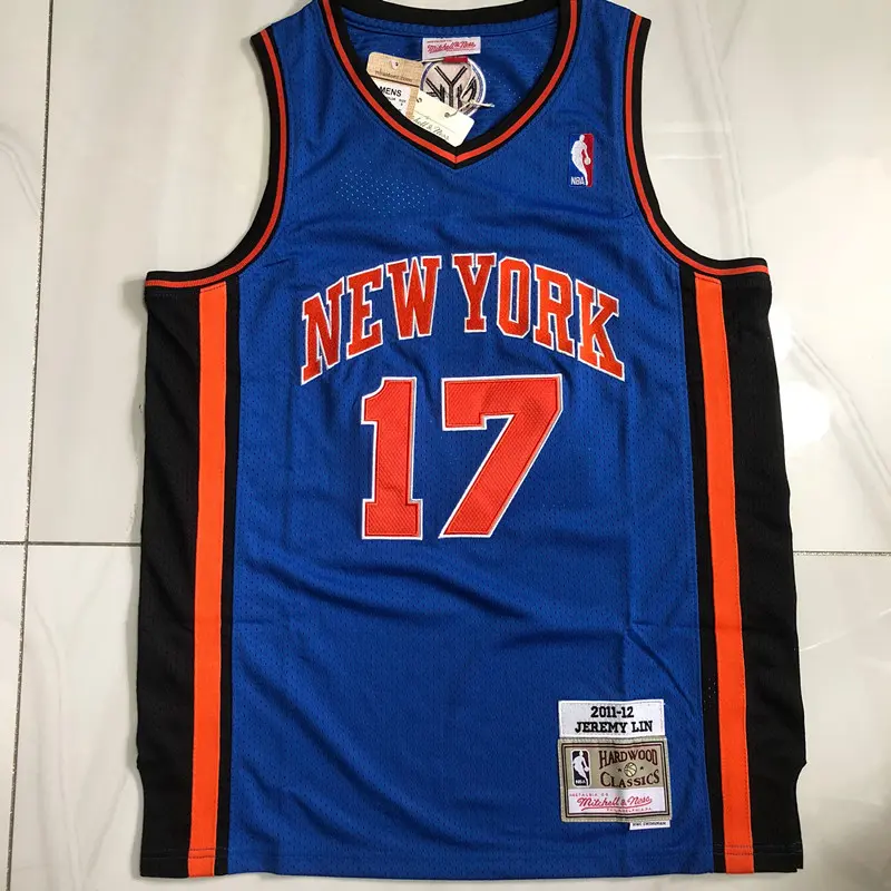 Camiseta Jeremy Lin #17 New York Knicks azul