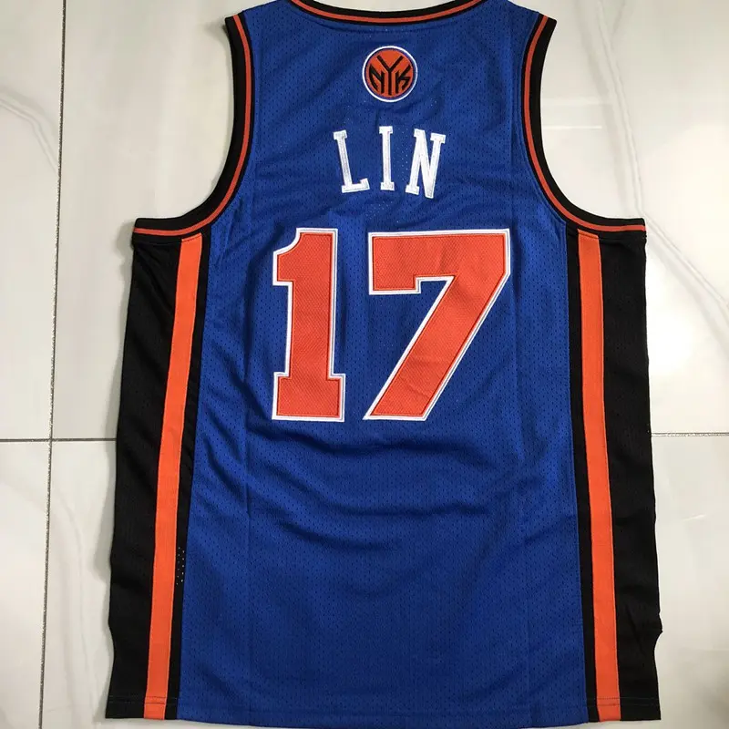 Camiseta Jeremy Lin #17 New York Knicks azul