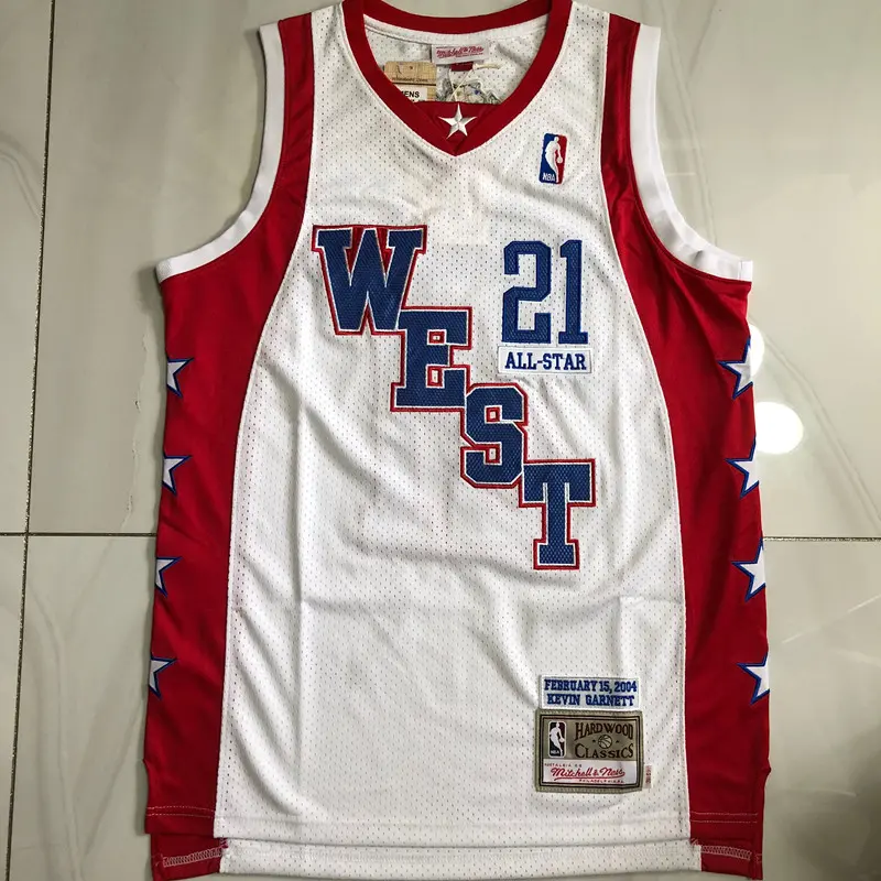 Camiseta Kevin Garnett #21 All-Star 2004 Blanco