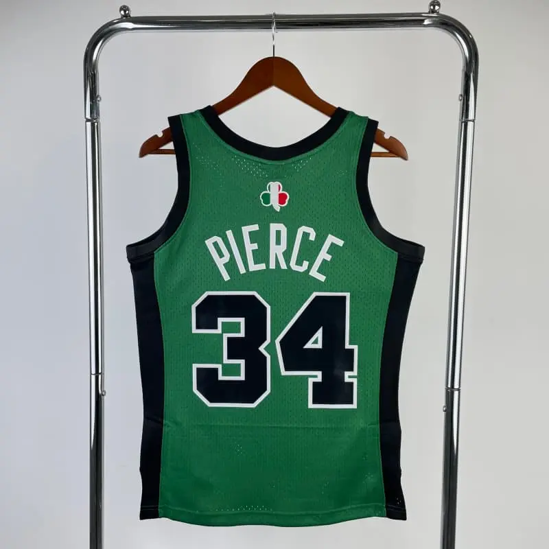 Camiseta Paul Pierce #34 Boston Celtics Verde Retro