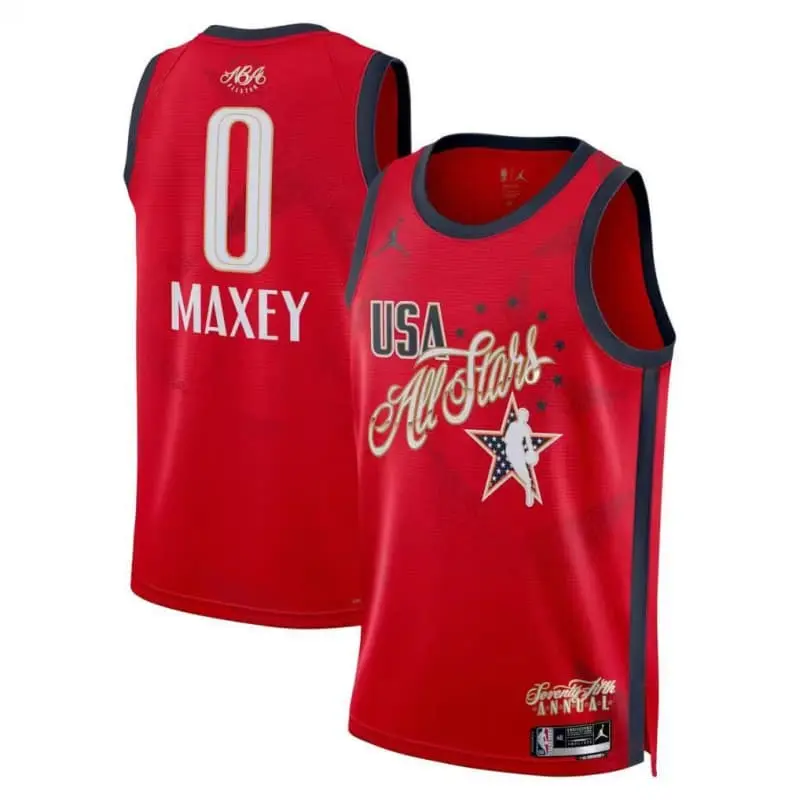 Camiseta Tyrese Maxey #0 All-Star 2026 Rojo