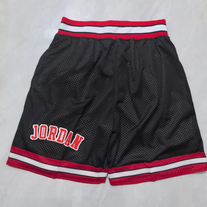 Pantalón Corto de Bolsillo Chicago Bulls Negro Retro