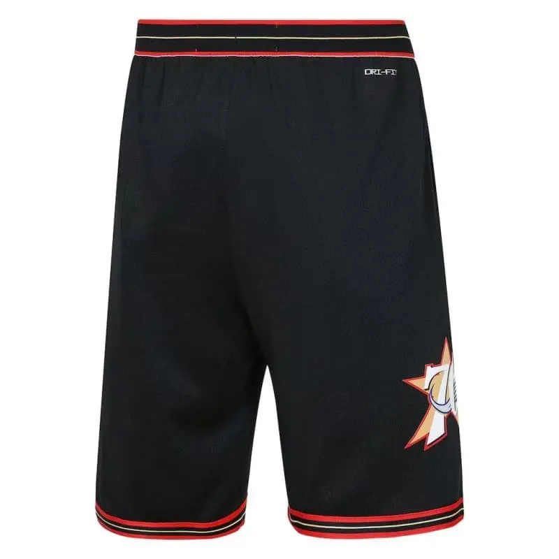 Pantalón Corto Philadelphia 76ers 2026 Negro Retro
