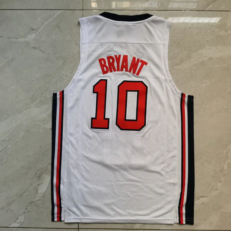 Camiseta Kobe Bryant #10 USA Dream Team Blanco
