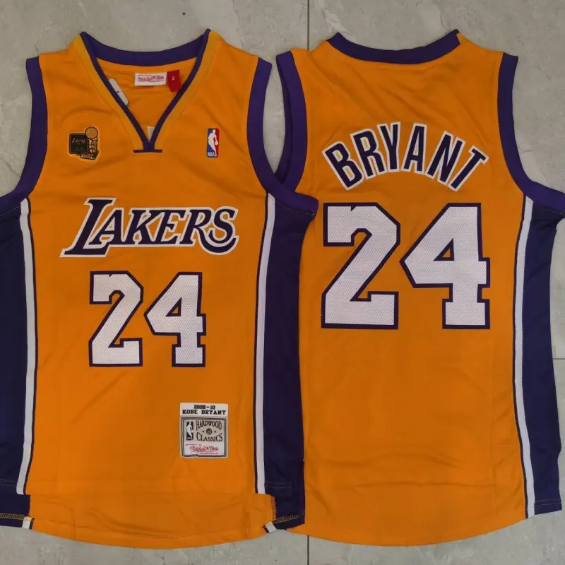 Camiseta Kobe Bryant #24 Los Angeles Lakers 2009 Amarillo Champion