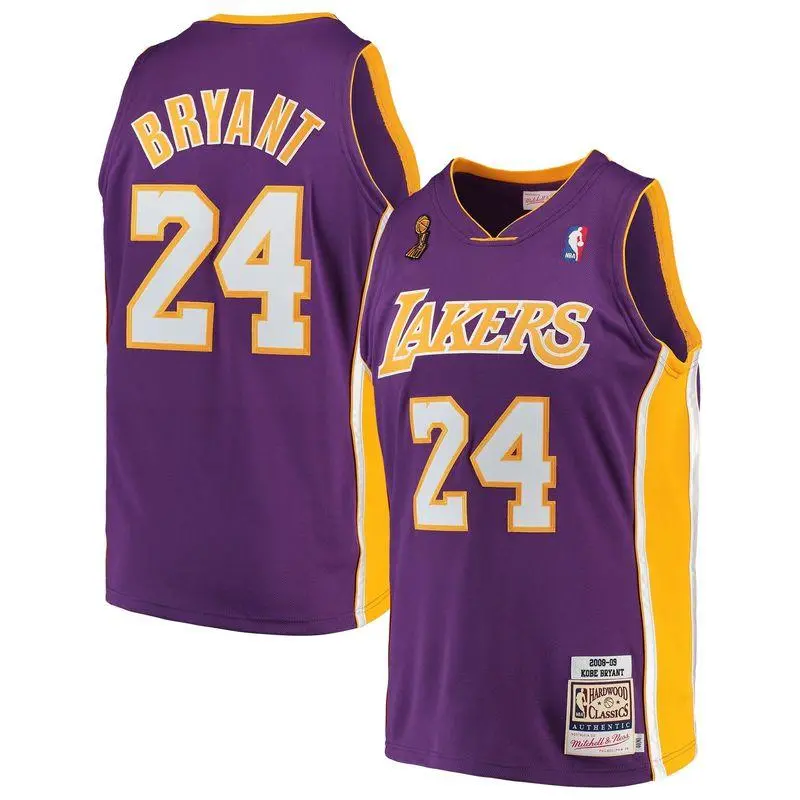 Camiseta Kobe Bryant #24 Los Angeles Lakers Morado Champion