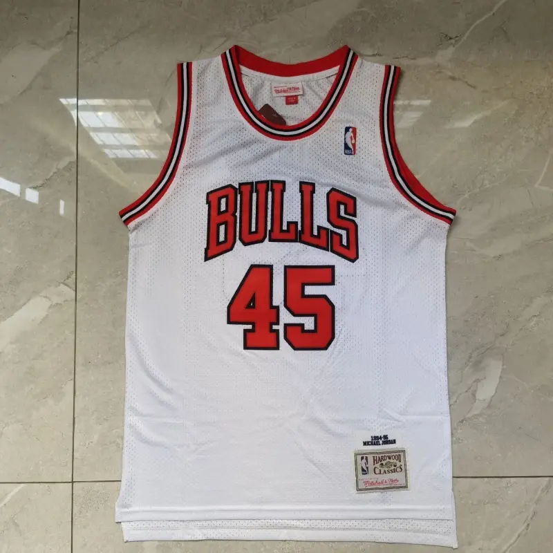 Camiseta Michael Jordan #45 Chicago Bulls Blanco