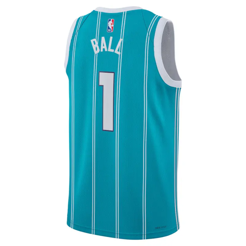 Camiseta LaMelo Ball #1 Charlotte Hornets Azul Icon Edition