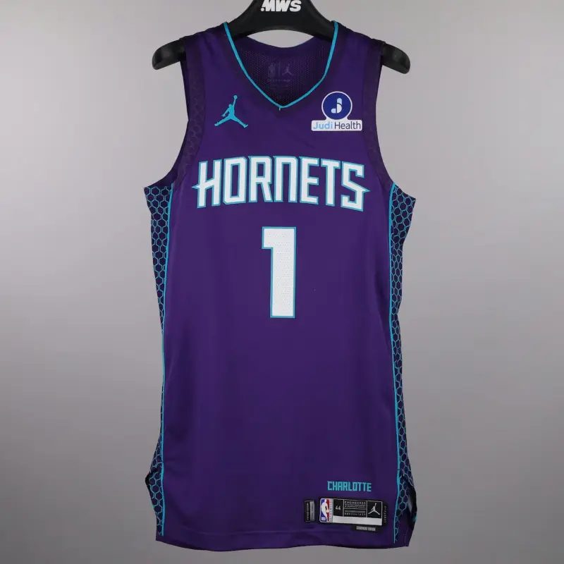 Camiseta LaMelo Ball #1 Charlotte Hornets Morado