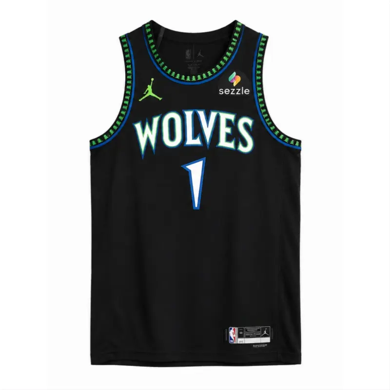 Camiseta LaMelo Ball #1 Minnesota Timberwolves 2026 Negro Statement Edition