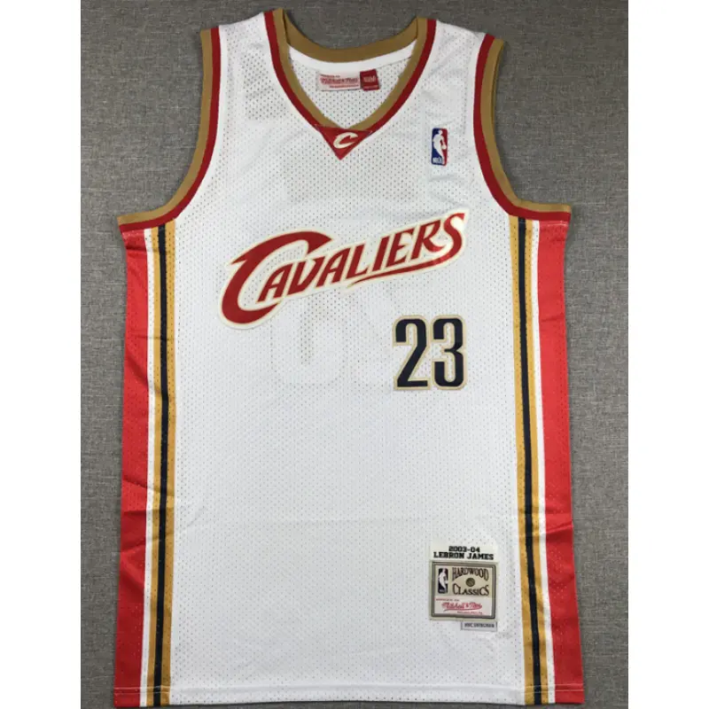 Camiseta Lebron James #23 Cleveland Cavaliers Blanco Classic Edition