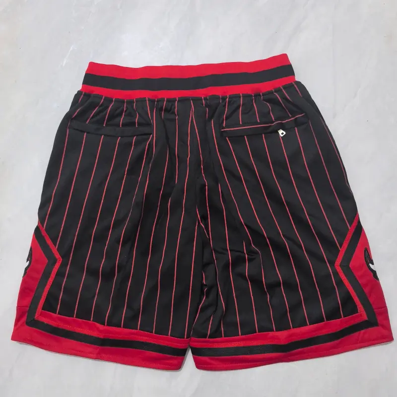 Pantalón Corto de Bolsillo Chicago Bulls 2026 Negro/Rojo City Edition