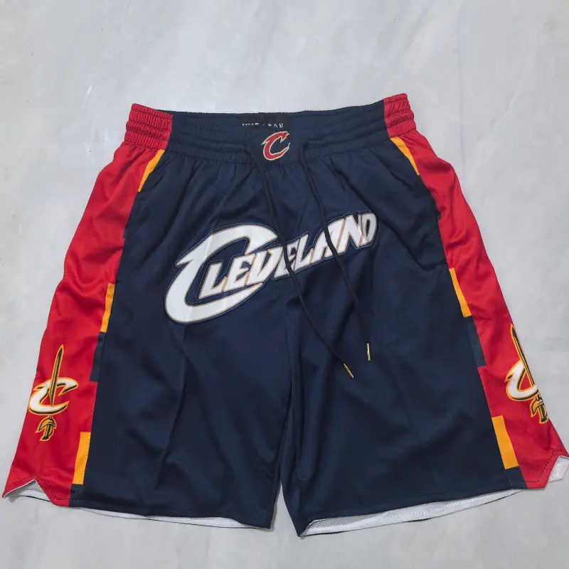Pantalón Corto de Bolsillo Cleveland Cavaliers 2026 Retro Azul Oscuro City Edition