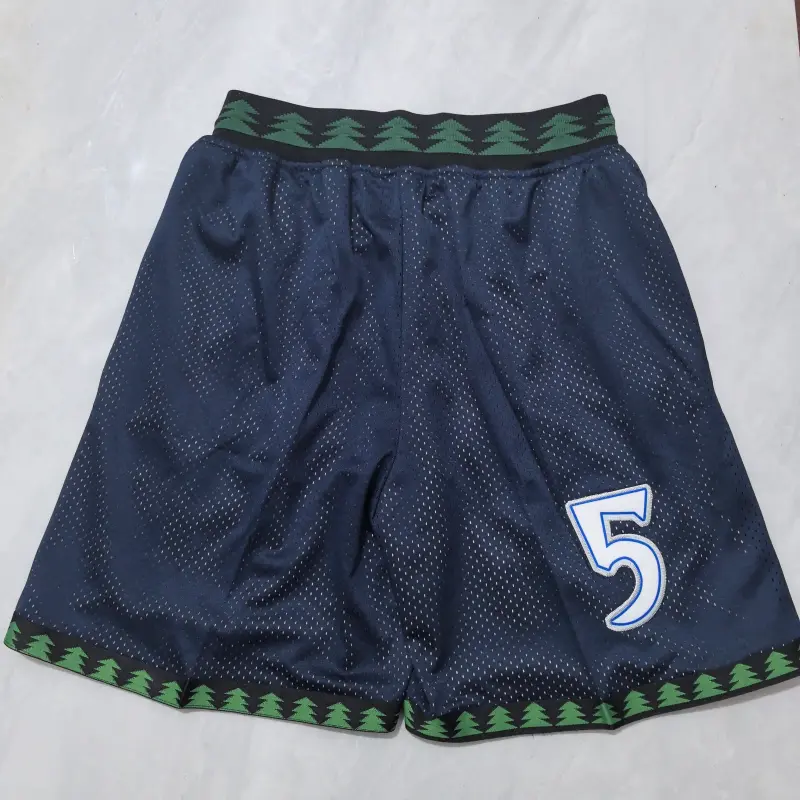 Pantalón Corto de Bolsillo Minnesota Timberwolves Azul Oscuro Retro