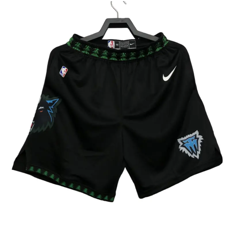 Pantalón Corto Minnesota Timberwolves Negro Classic Edition