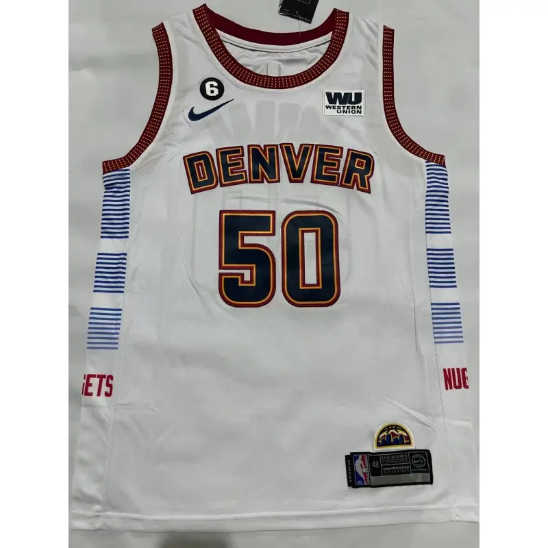 Camiseta Aaron Gordon #50 Denver Nuggets Blanco