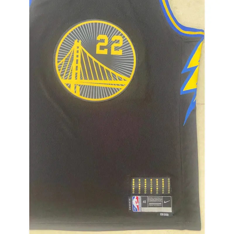 Camiseta Andrew Wiggins #22 Golden State Warriors 2022 Logo Diamante Negro City Edition Camiseta Andrew Wiggins #22 Golden State Warriors 2022 Logo Diamante Negro City Edition