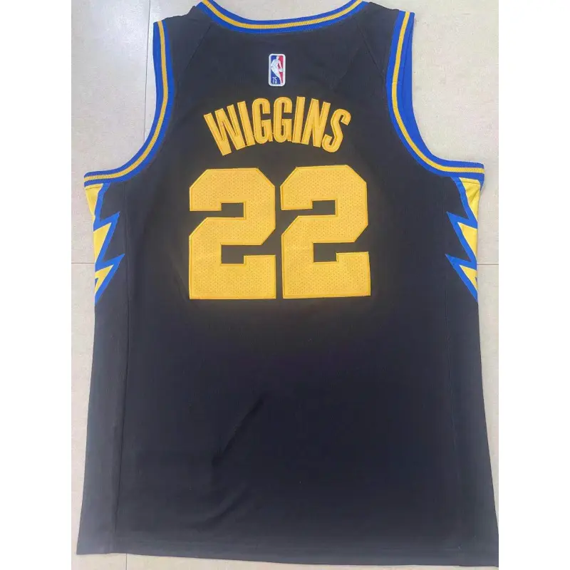 Camiseta Andrew Wiggins #22 Golden State Warriors 2022 Logo Diamante Negro City Edition Camiseta Andrew Wiggins #22 Golden State Warriors 2022 Logo Diamante Negro City Edition