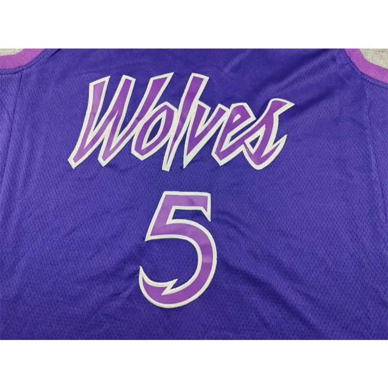 Camiseta Anthony Edwards #5 Minnesota Timberwolves 2025 Morado