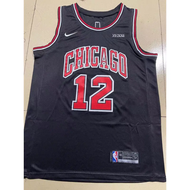 Camiseta Ayo Dosunmu #12 Chicago Bulls Negro